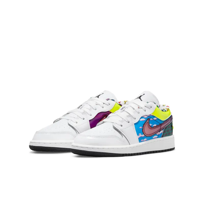Nike Jordan Kids White Air Jordan 1 Big Kids Sneakers (DM8969-114)
