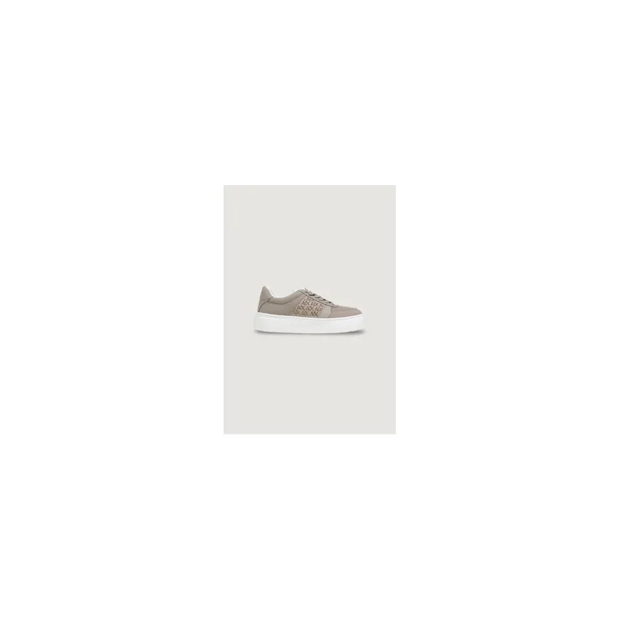 Armani Exchange met plateauzool en logo met stras “White” (XW002788AF23057)