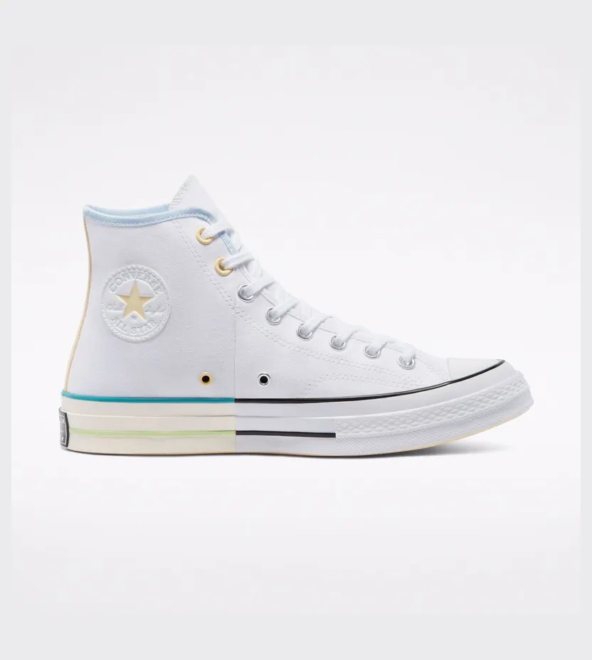 Converse White Pack Chuck 70 High Top White/chambray Blue/banana Cak (171179C)
