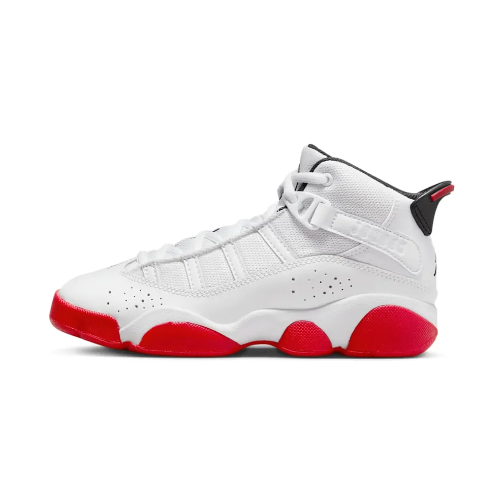 Air Jordan 6 RINGS PS “WHITE UNIVERSITY RED” (323432-160)