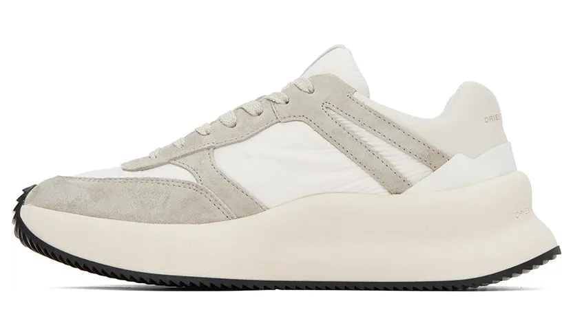 Dries Van Noten White & Gray Paneled 001 WHITE (MW222-154-607) (3)