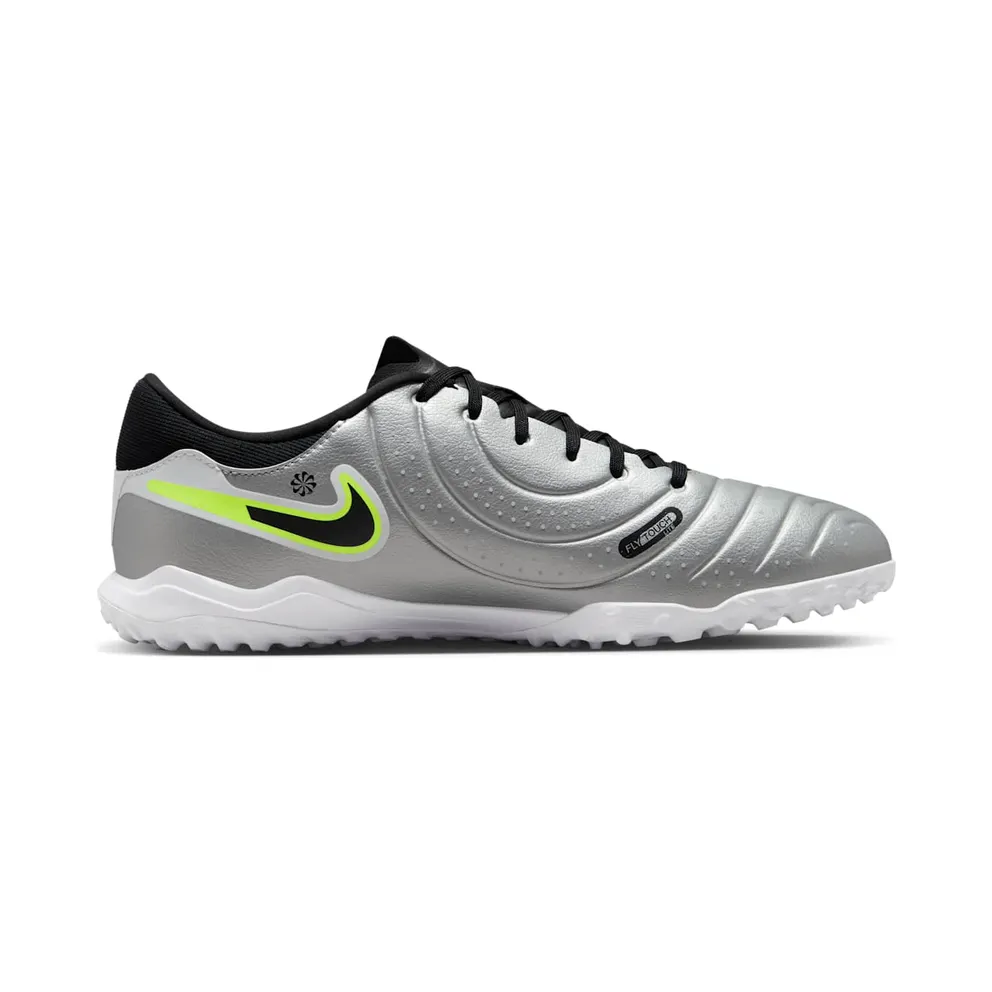 Nike Tiempo Legend 10 Academy TF Metallic Silver Volt Black (DV4342-001)