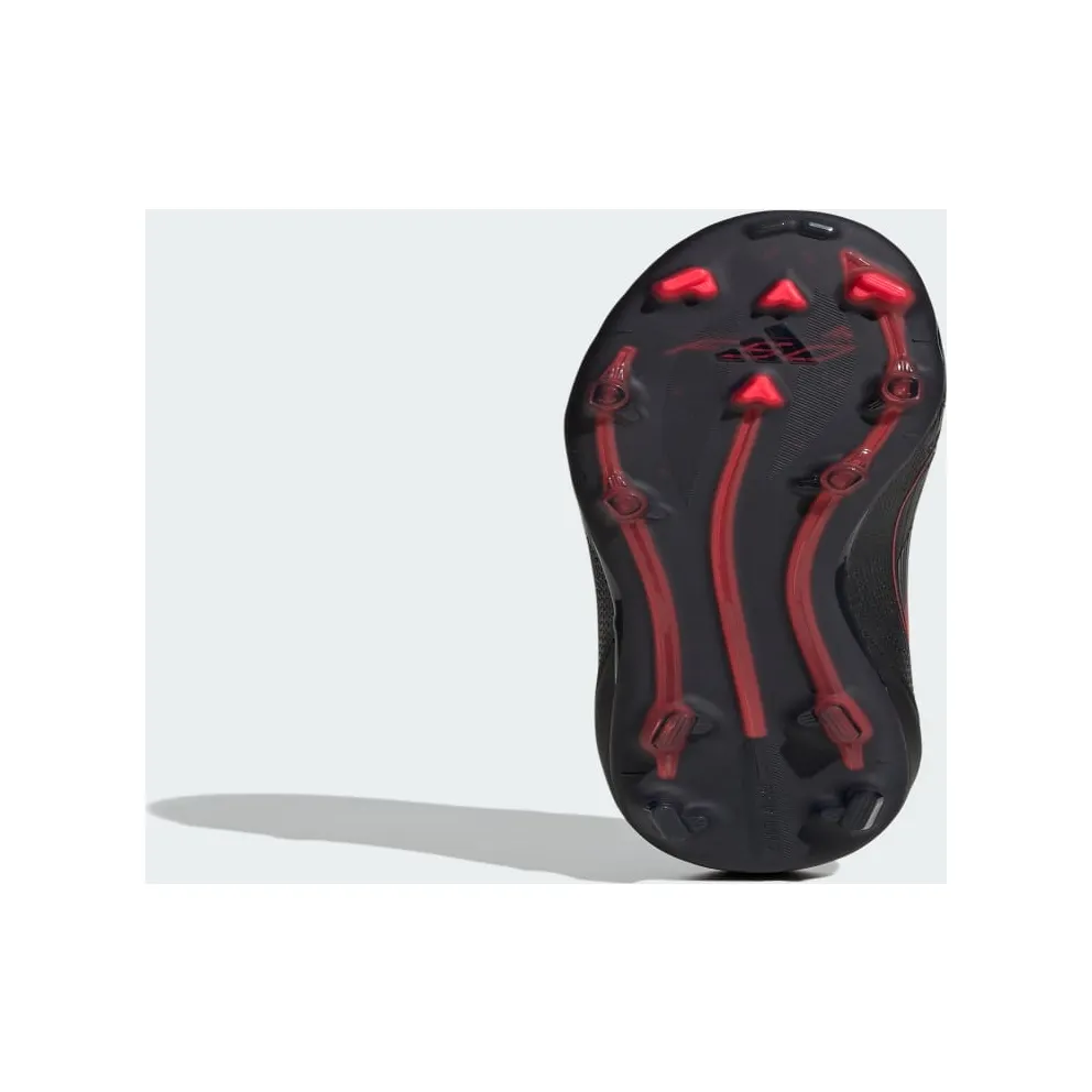 adidas F50 Elite Firm Ground Boots Kids “Core Black / Iron Metallic / Lucid Red” (IE1304)