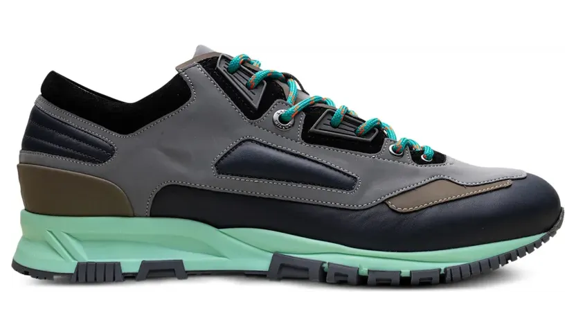 Lanvin Reflective Grey/Navy Blue hardloopsneakers – Grijs (FMSKDNTRRENAP191329)