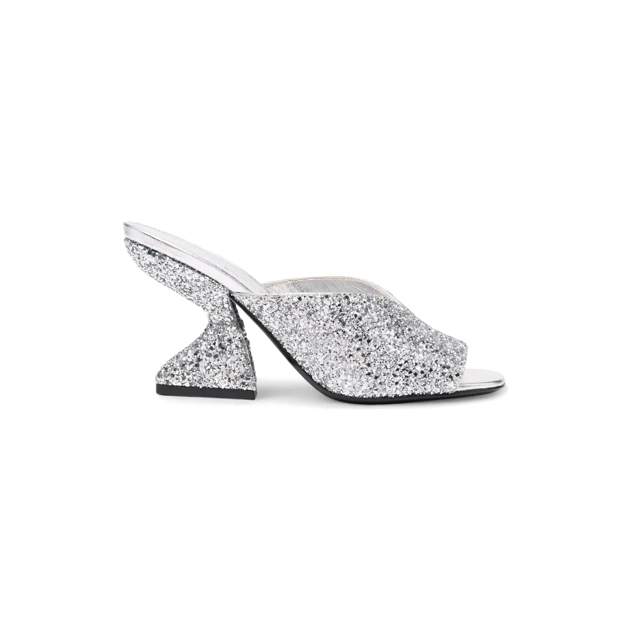 Ferragamo Metallic Glitter Sandals Gray (01D087750847)