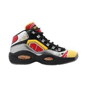Reebok Power Rangers Question Mid Schoenen Black / Silver Metallic / Vector Red