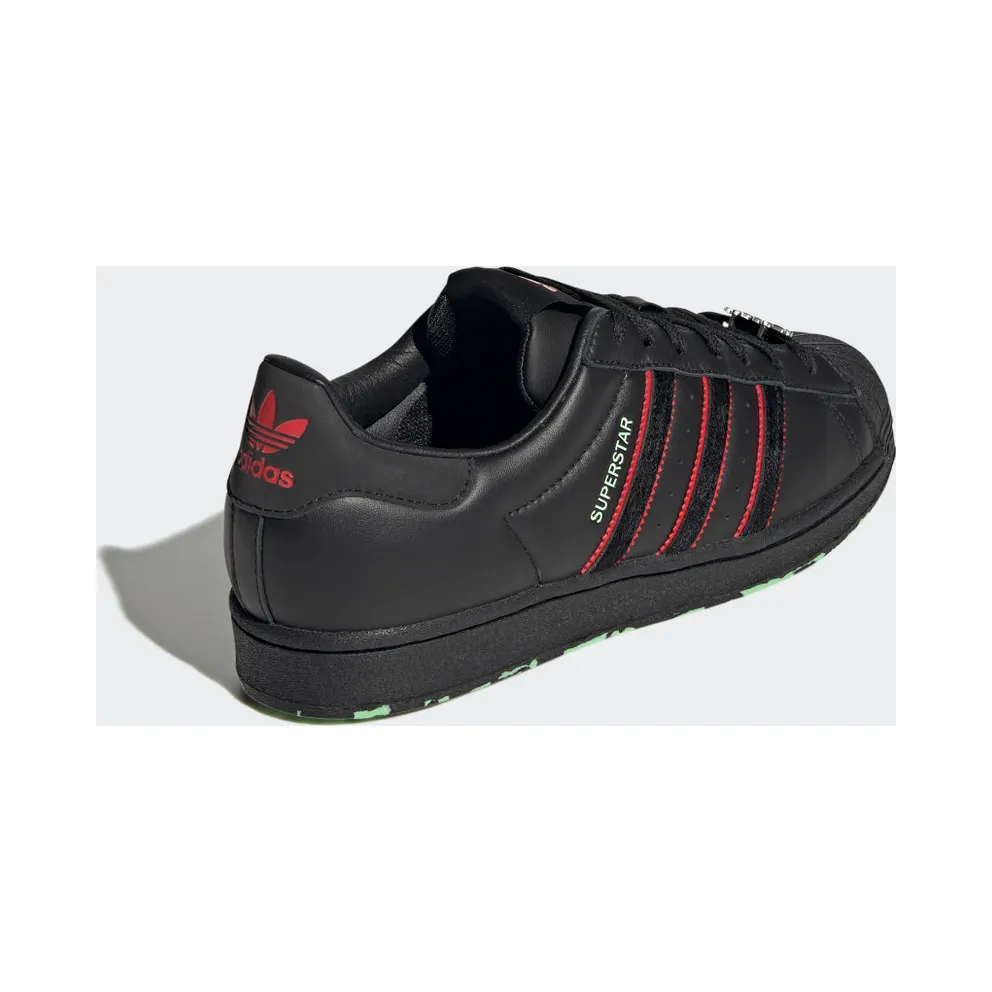 adidas Superstar Core Black / Cherry Red / Glory Mint (GW8843)