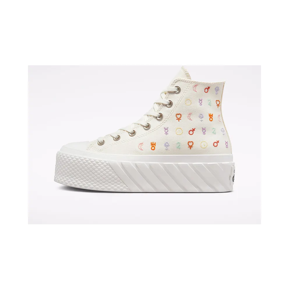 Converse Chuck Taylor All Star Lift 2X Platform Mystic Symbols Egret/vintage White (A03716C)