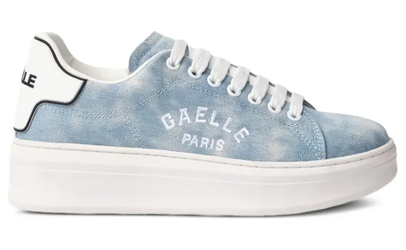 Gaëlle Paris Denim met geborduurd logo “Blue” (GACAW01306MTFI0014)