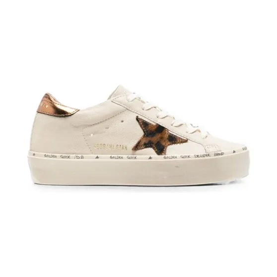 Golden Goose Hi Star White Leopard