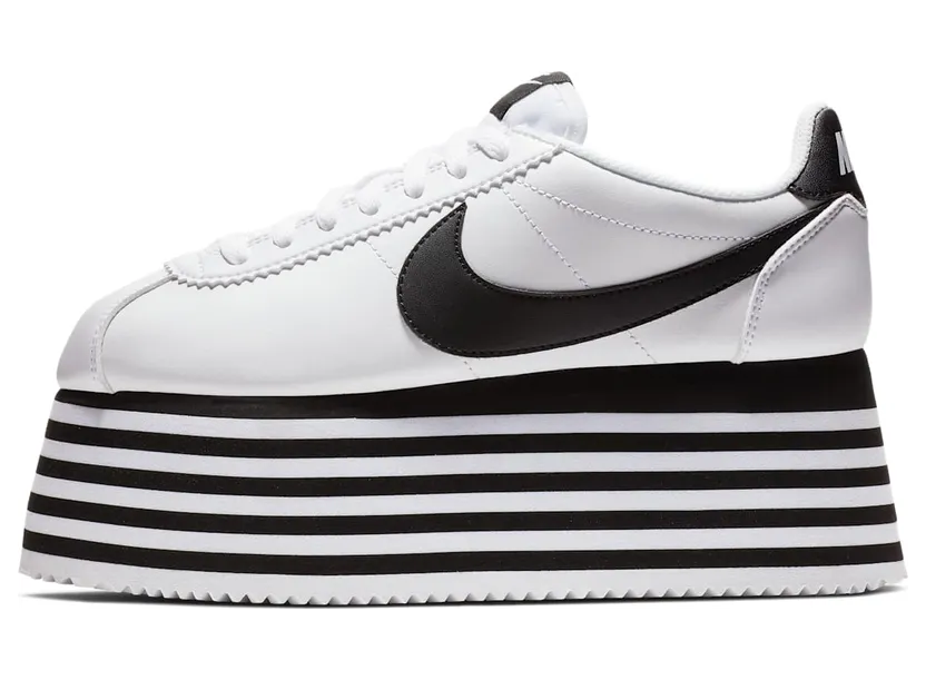 Nike Cortez Platform Comme des Garcons White Black (W)