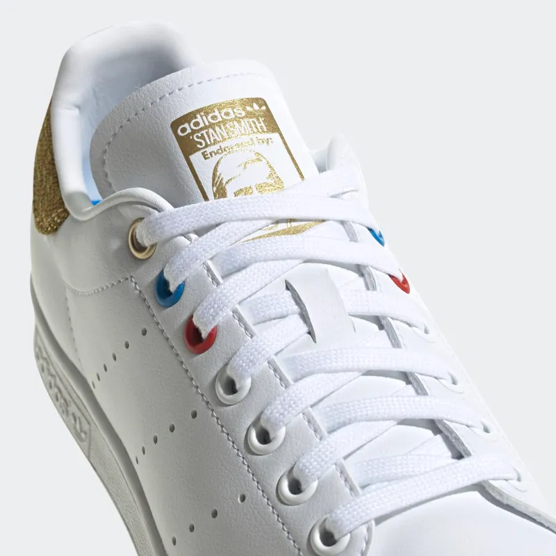 Adidas Stan Smith Cloud White / Blue Rush / Matte Gold (GY5700)
