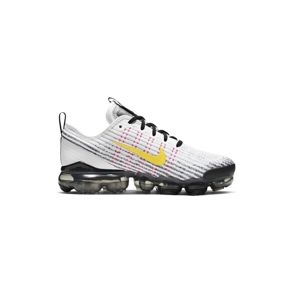 Nike Air VaporMax Flyknit 3 White Dynamic Yellow (GS) White/Hyper Turquoise/Pink Blast (BQ5238-102)