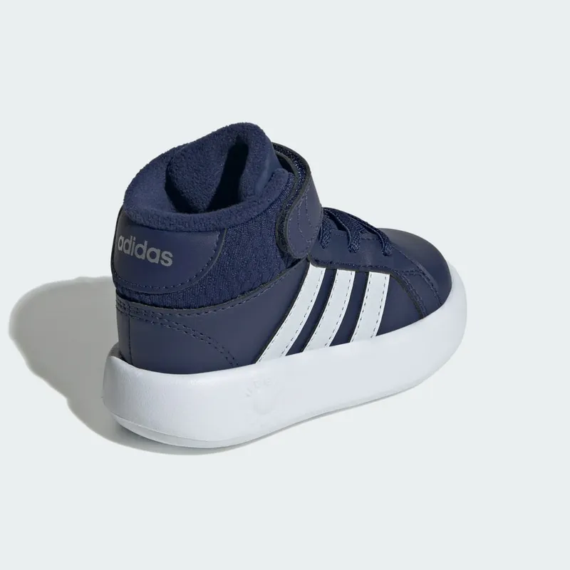 Adidas Grand Court Mid Shoes Kids Dark Blue / Halo Blue / Silver Metallic (IE3860)