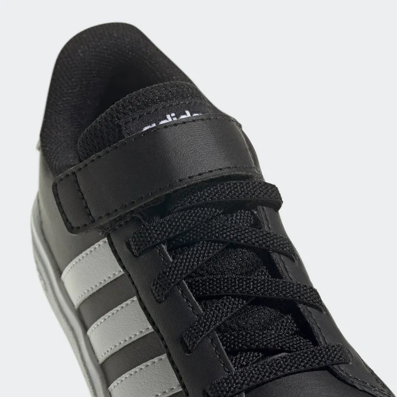 Adidas Grand Court Lifestyle Court Elastic Lace and Top Strap Core Black / Cloud White / Core Black (GW6513)