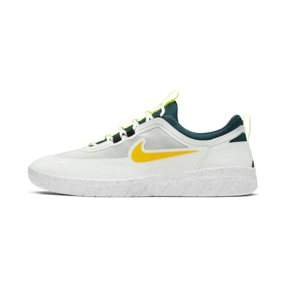 Nike SB Nyjah Free 2 “Summit White / Geode Teal / Black / University Gold” (BV2078-103)