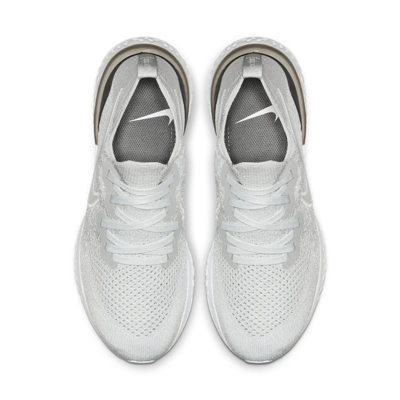 Nike Epic React Flyknit 2 Pure Platinum (W) Pure Platinum/Pure Platinum-Gunsmoke-Wolf Grey-White (BQ8927-004)