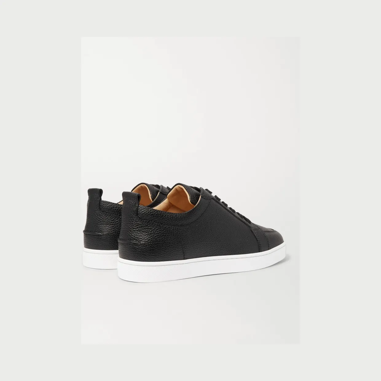 Christian Louboutin Rantulow Full-Grain Leather Sneakers Black (11880255) (4)