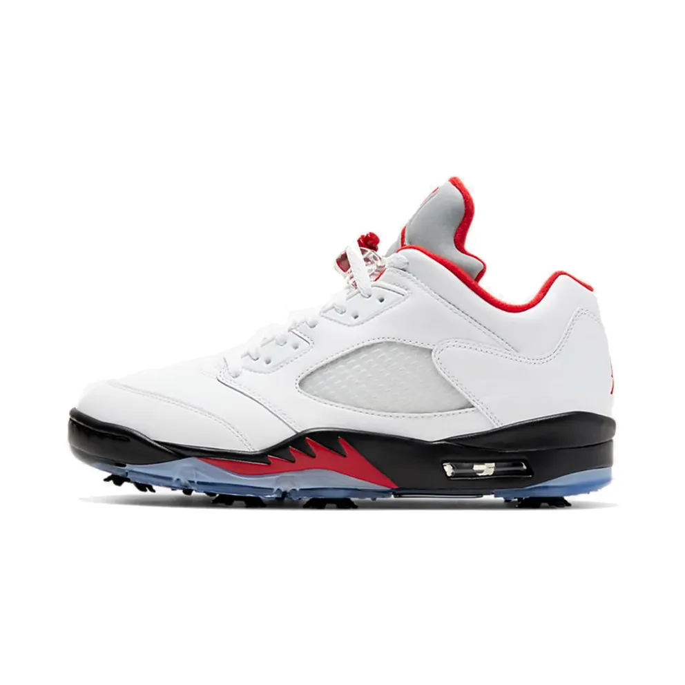 Air Jordan 5 Low Golf Fire Red (Silver Tongue) (CD3100-100)