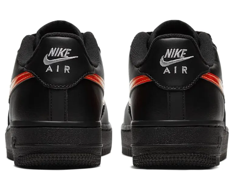 Nike Air Force One Low “Black / University Red / Light Smoke Grey / Magma Orange” (CV9637-001)