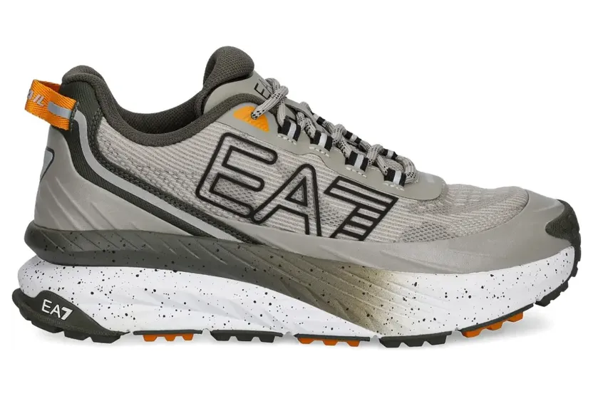 Ea7 Emporio Armani Sneakers met logoprint – Grijs (7X000344AF18640)