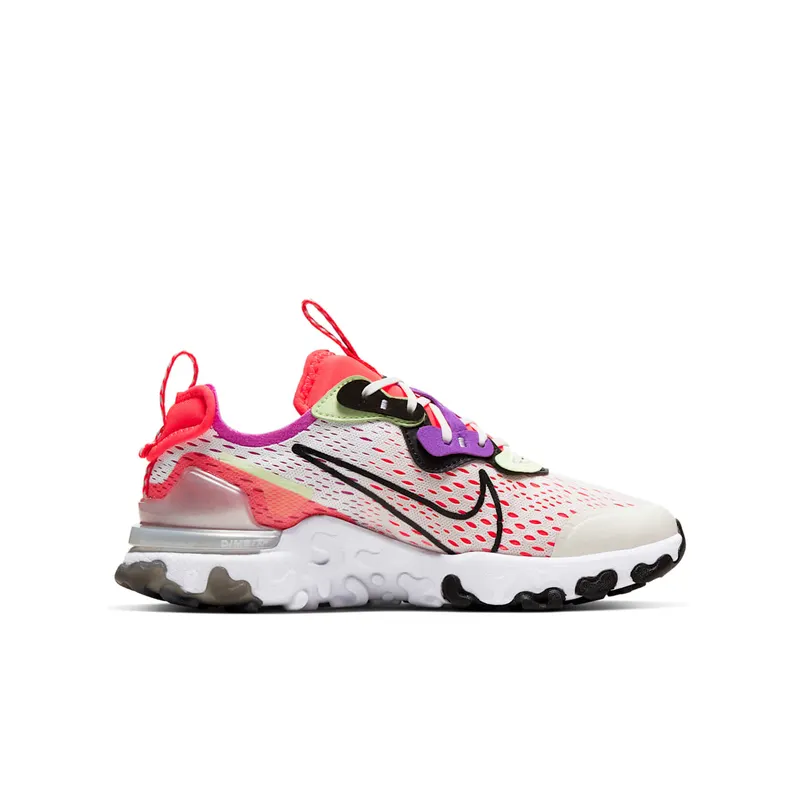 Nike React Vision Barely Volt Laser Crimson (GS) Summit White/Barely Volt-Laser Crimson-Black (CD6888-102)