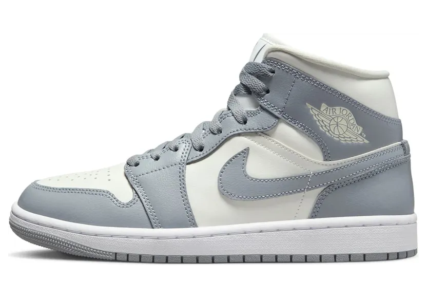 Nike Air Jordan 1 Mid Stealth Grey White (W) (BQ6472-115)