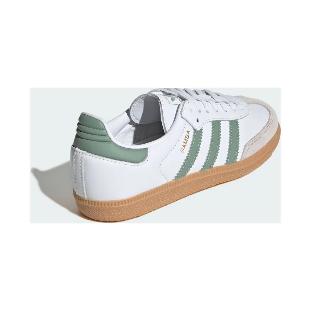 Adidas Samba OG Kids Cloud White / Silver Green / Gum (JP5479)