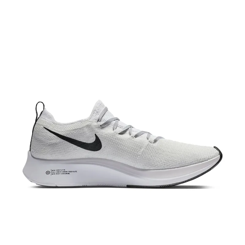Nike Zoom Fly Flyknit White White Platinum Tint Black (AR4561-101)