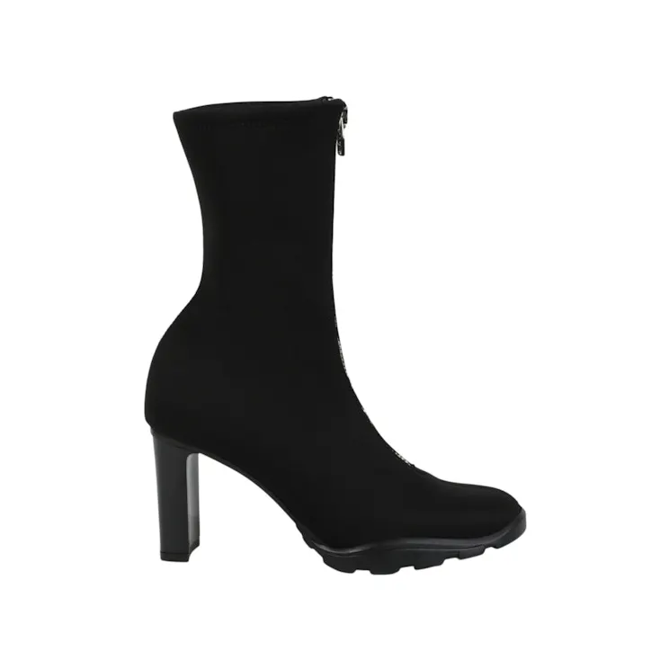 Alexander McQueen Zip-Up Ankle Boots Black (690812W4SQ01000)