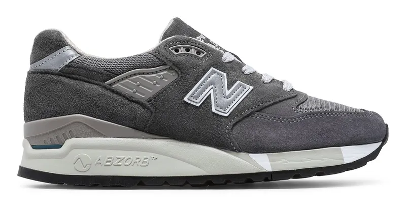 New Balance 998 Grey/Charcoal (W) (W998CH)
