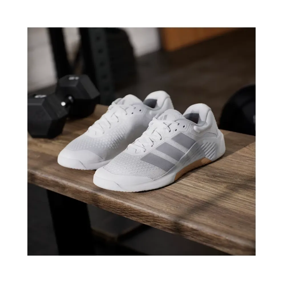 adidas Dropset 4 Training “Cloud White / Halo Silver / Cloud White” (JR4672)