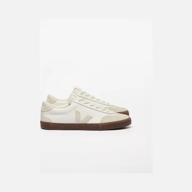 Veja Volley Leather White Natural Bark
