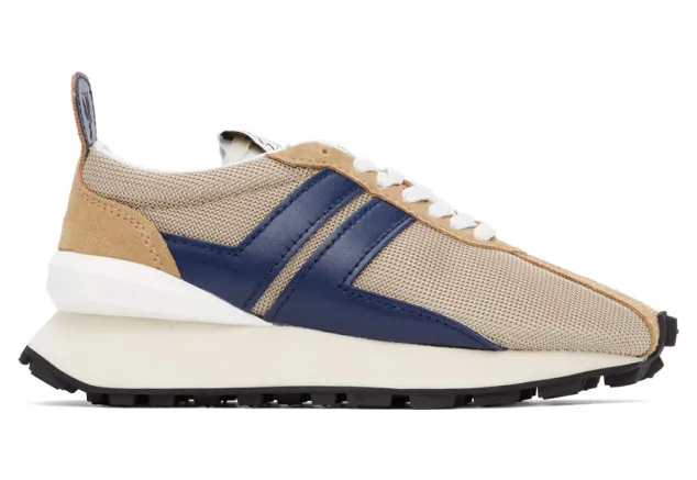 Lanvin Beige Mesh Bumper Sneakers (FW-SKBRUC-DRA1-P21)
