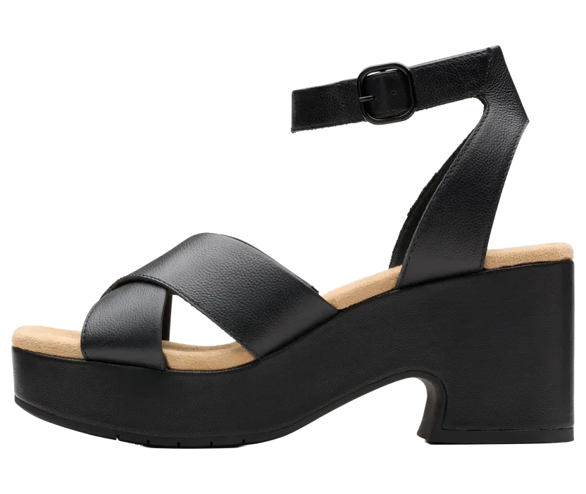 Clarks Nerisa Pearl Heels “Black Leather” (26181932)