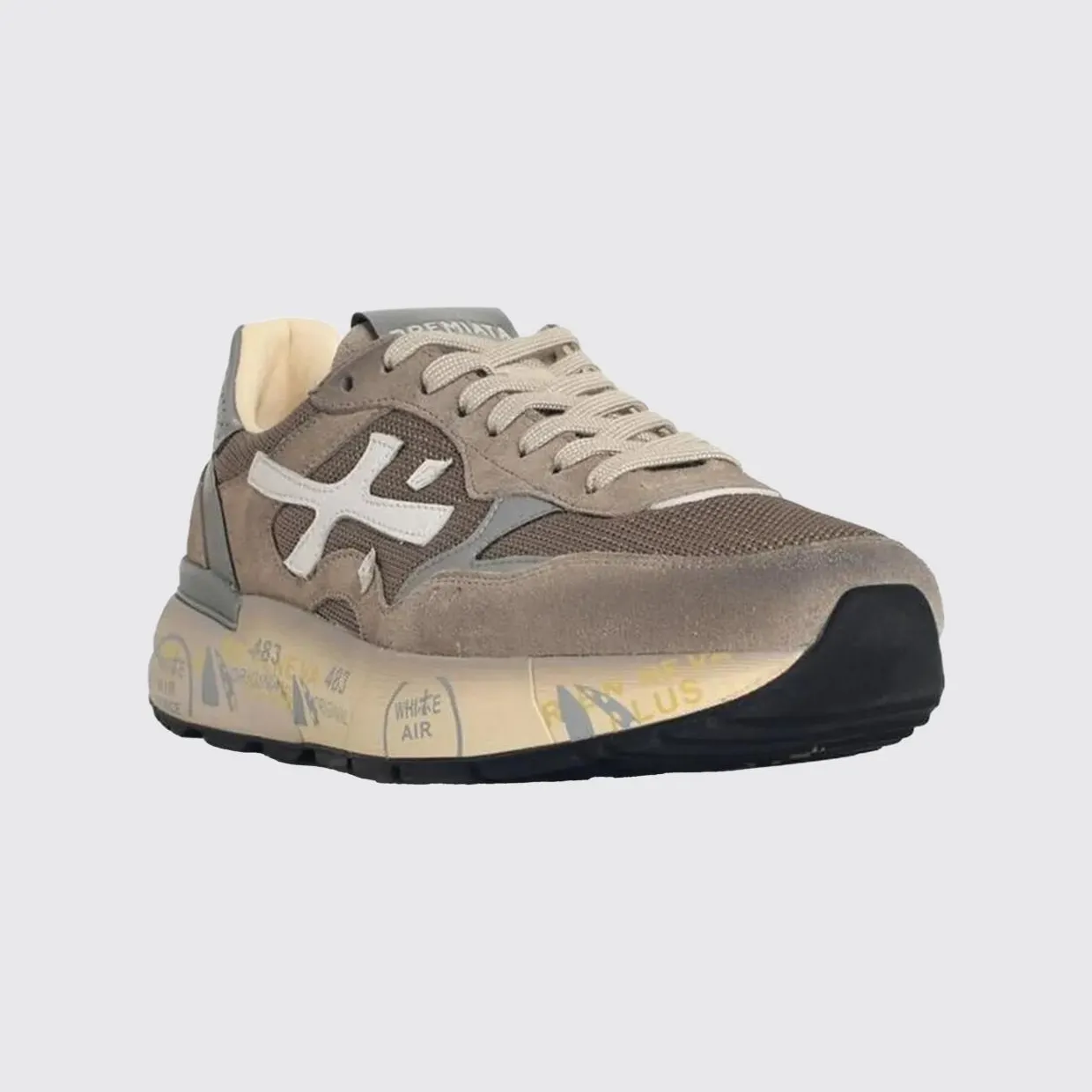 Premiata Mick Suede and Nylon Sneakers Brown (MICK8118)