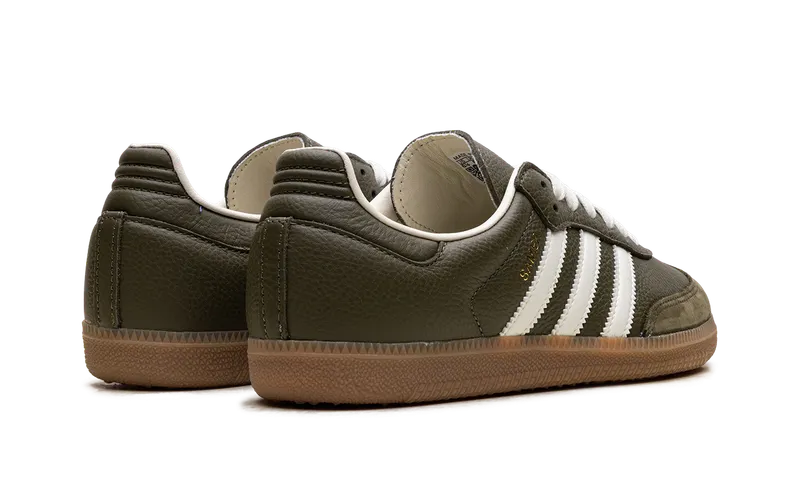 Adidas Samba OG “med dark khaki/off-white/gum” (JR0890)