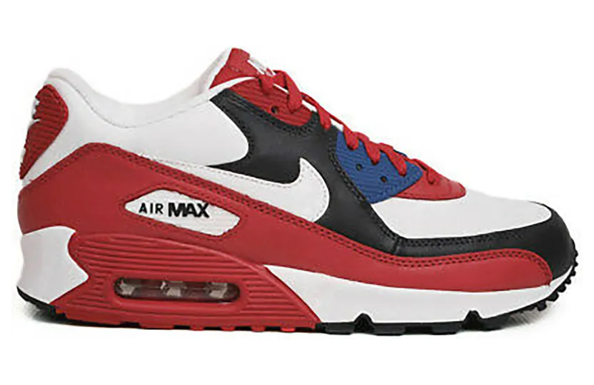 Nike Air Max 90 Leather Sport Red Dark Obsidian