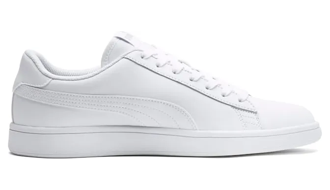 Puma Smash v2 van leer Wit (365215-07)