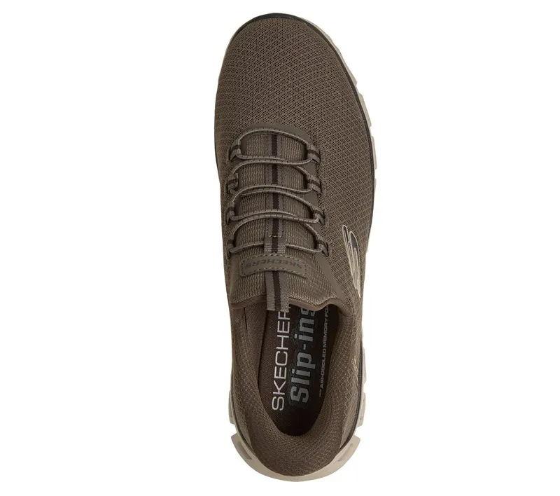 Skechers Slip-ins: Glide-Step – Noxus Sneaker Bruin/Natuurlijk