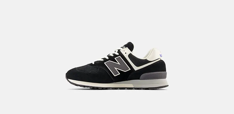 New Balance 574 Black White Grey (U574BK2)