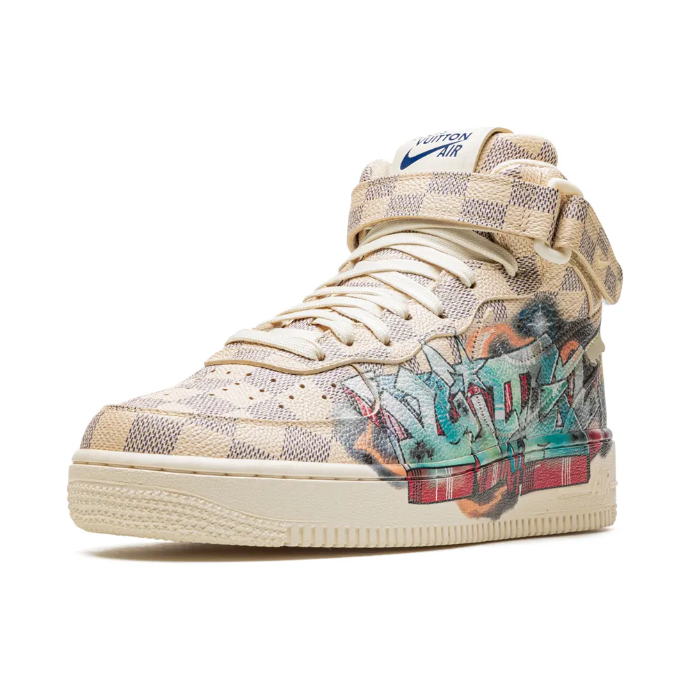Nike Louis Vuitton Air Force 1 Mid “Virgil Abloh – Graffiti” (1A9VE0)