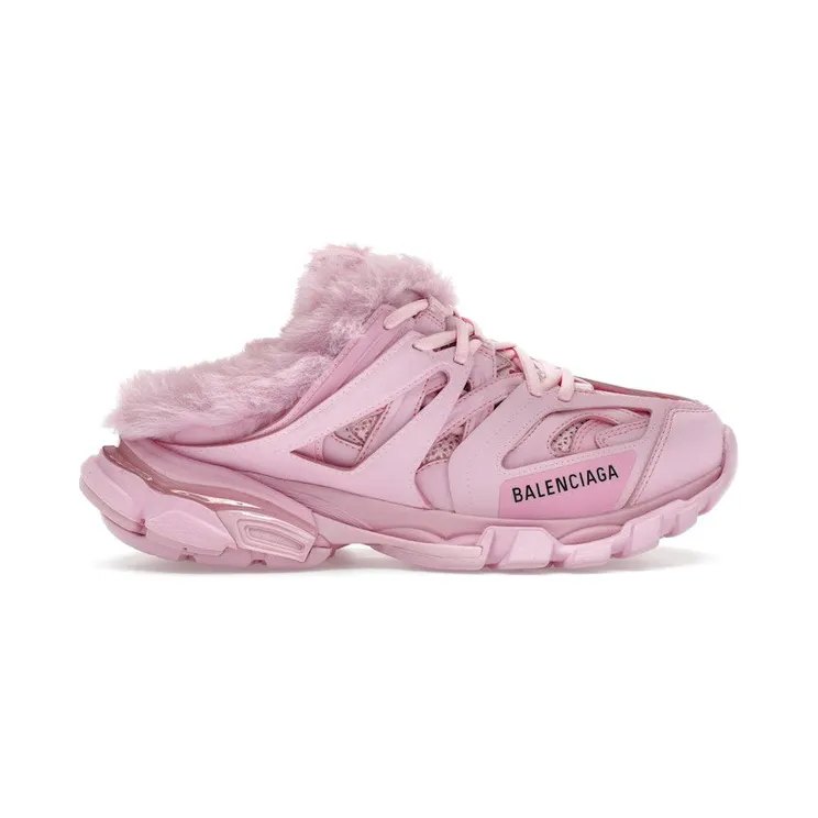 Balenciaga Track Mule Pink Faux Fur (688676W3CQ85000)