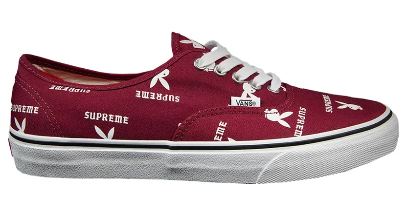 Vans Authentic Supreme x Playboy Burgundy