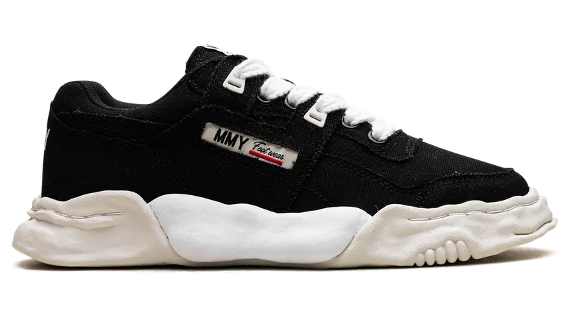 Maison Mihara Yasuhiro Parker OG Sole Cow Canvas Low “BLACK” (A08FW704-BLK) (5)