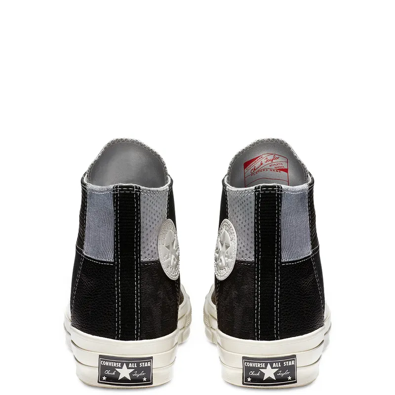 Converse Chuck 70 Mixed Material Hi ‘Black Egret’ Black/Cool Grey/Egret (163220C)