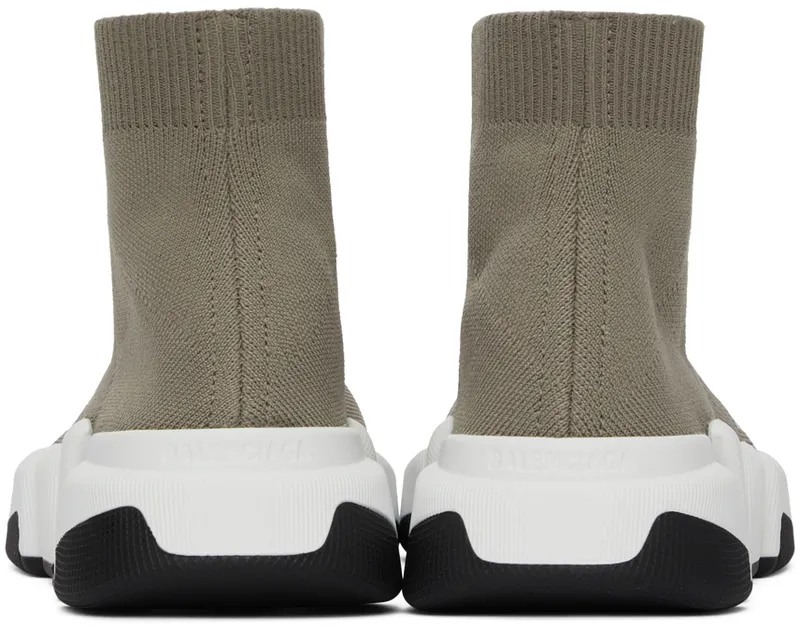 Balenciaga Taupe & White Speed 2.0 (617196 W2DB2)