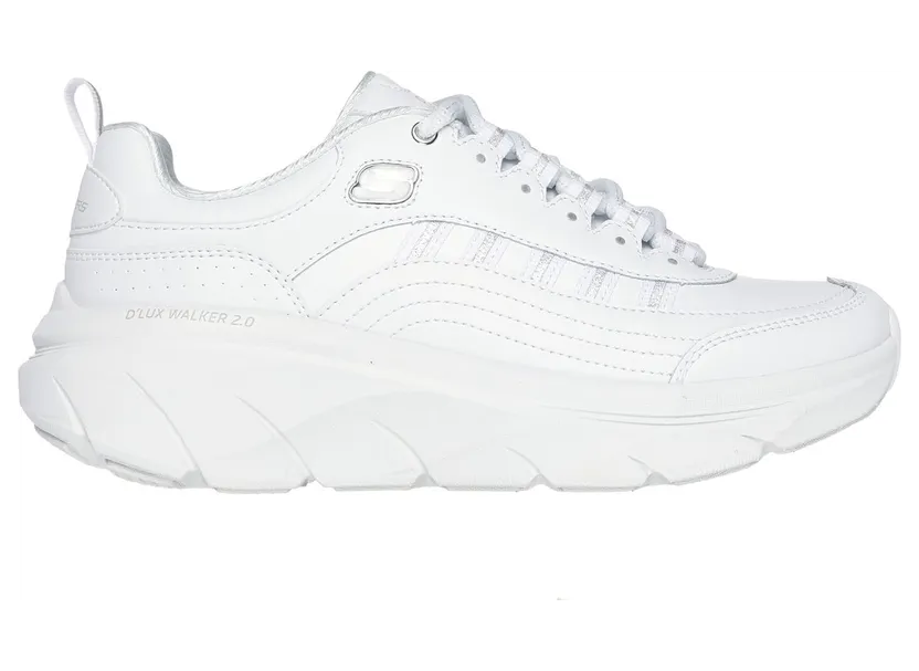 Skechers Relaxed Fit: D’Lux Walker 2.0 – Golden Step Sneaker Wit/Zilver