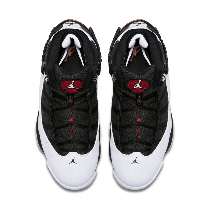 Jordan 6 Rings Black White Gym Red Black/White-Gym Red (322992-012)