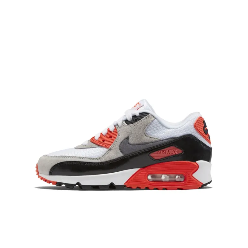 Nike Air Max 90 Infrared 2015 (GS) White/Cool Grey-Neutral Grey-Black (724882-100)